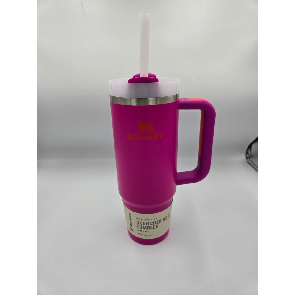 Stanley 30oz NEW Quencher H2.0 FlowStateβ Tumbler Vivid Violet Orange